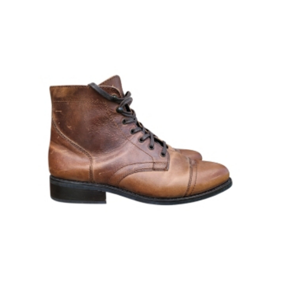 Thursday Boot Company Everyday Captain Brown Leather Lace Combat Ankle Women 10
